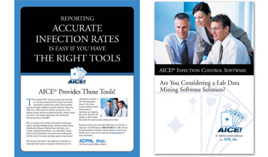 graphic design ad and brochure