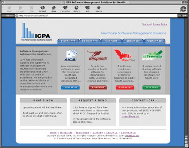 website design homepage
