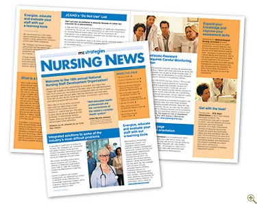 newsletter design - graphic design sample