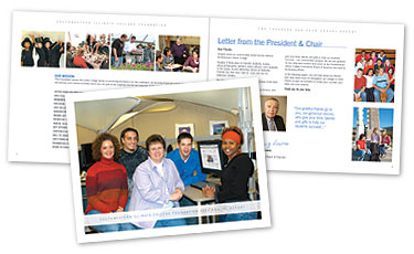 annual report design - graphic design sample