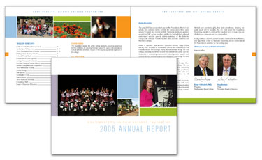 graphic design, print design & annual report