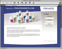 private web design